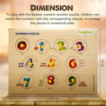 Baybee Number Count Puzzle Board Pre-School Early Learning Toys with Knob BAYBEE