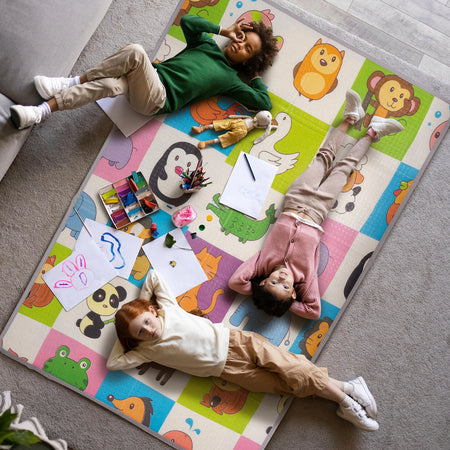 Baybee Crawling Foldable Kids Play Mat for Babies Size 180x120CM- Assorted Themes BAYBEE