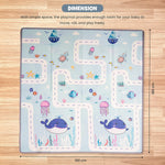 Baybee Crawling Foldable Kids Play Mat for Babies Size 180x150CM - Assorted Themes BAYBEE