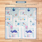 Baybee Crawling Foldable Kids Play Mat for Babies Size 180x150CM - Assorted Themes
