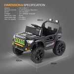 Baybee Blitzer 4×4 Battery Operated Jeep for Kids, Ride on Toy Car with RGB Windshield Light Baybee India