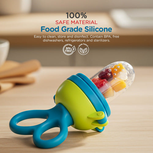 Baybee Silicone Fruit Nibbler & Baby Food Feeder Baby Teether & Pacifier Baybee India