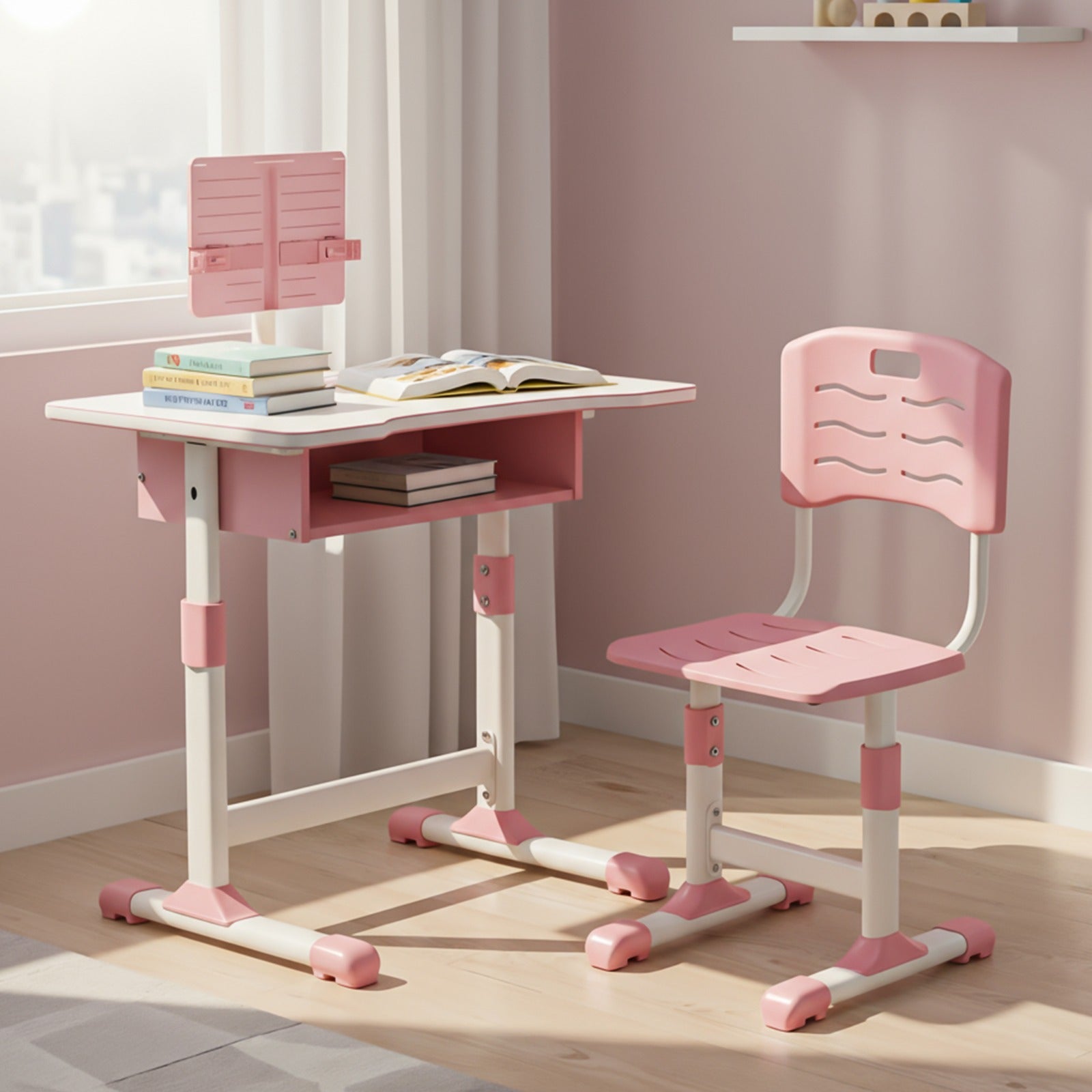 Baybee Height Adjustable Study Table and Chair Set for Kids Study Table