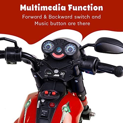 Baybee Cafe Racer Rechargeable Battery Operated Ride-on Bike for Kids BAYBEE