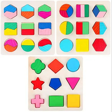 Baybee Wooden Geometric Shape Board Block Puzzle for Kids Toys BAYBEE