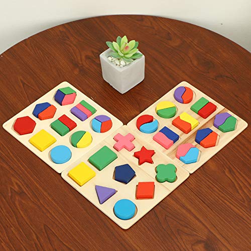 Baybee Wooden Geometric Shape Board Block Puzzle for Kids Toys