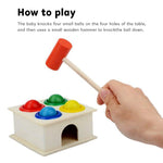 Baybee Wooden Hammer Case Toy Knock Pounding Bench for Kids