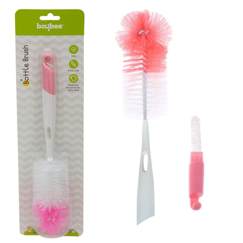 Baybee Baby Milk Bottle Nipple Straw Cleaning Brush - BPA Free Pack of 2 BAYBEE