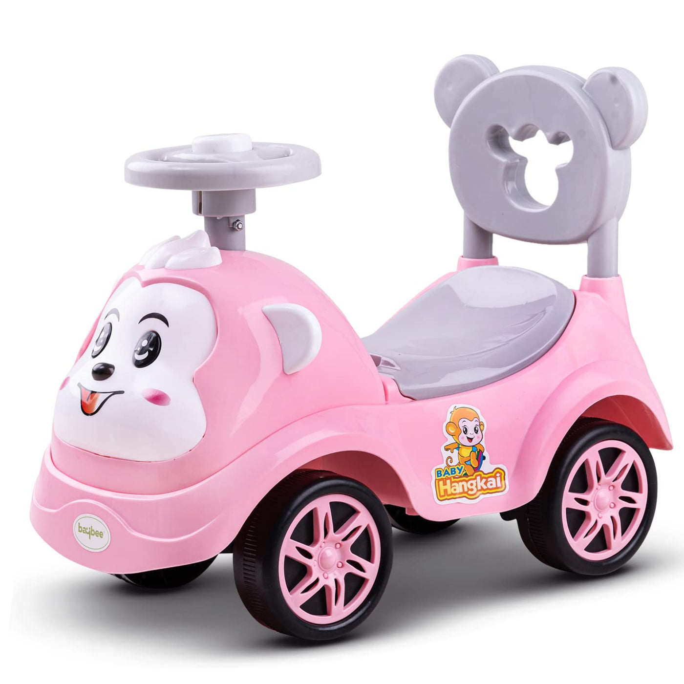 Baybee Monkey Push Ride On Cars  Manual Push Toys for 3-5 Year