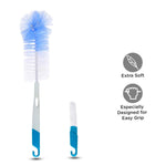 Baybee Baby Milk Bottle Nipple Straw Cleaning Brush - BPA Free Pack of 2 BAYBEE