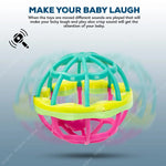 Baybee Pack of 3 Rattles Set for Babies 0-6 Months, Non-Toxic 3 Attractive Rattle Set, Newborn Baby Gift Products BAYBEE