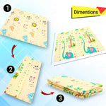 Baybee Foldable Crawling Multi-Purpose Water Proof Play Mat for Babies BAYBEE
