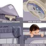 Baybee Playard Playpen for Kids with Safety Lock, Suction Cup &  Smart Folding BAYBEE