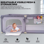 Baybee Playard Playpen for Kids with Safety Lock, Suction Cup &  Smart Folding