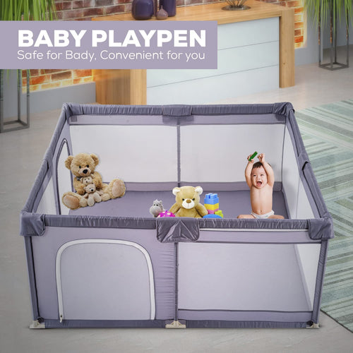 Baybee Playard Playpen for Kids with Safety Lock, Suction Cup &  Smart Folding BAYBEE