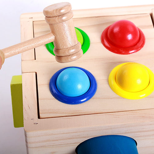 Baybee Wooden Hammer Case Toy Knock Pounding Bench for Kids, Educational Activity Toys for 2+ Year Old (Box Hammer) BAYBEE