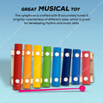 Baybee Wooden Xylophone Musical Toys for Kids with 8 Knots BAYBEE