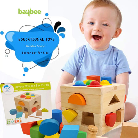 Baybee Wooden Hammer Case Toy Knock Pounding Bench for Kids, Educational Activity Toys for 2+ Year Old (Box Hammer) BAYBEE