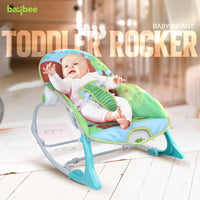 Baybee Nora Baby Rocker and Portable Multi-Position Recline Bouncer Chair with Safety Belt & Removable Toys